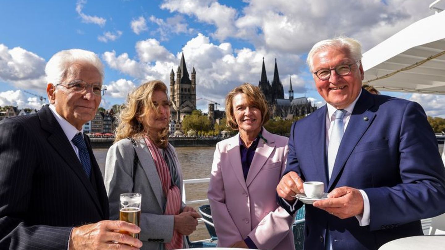 Staatsbesuch: Italiens Präsident in NRW - Mit Kölsch vor dem Dom