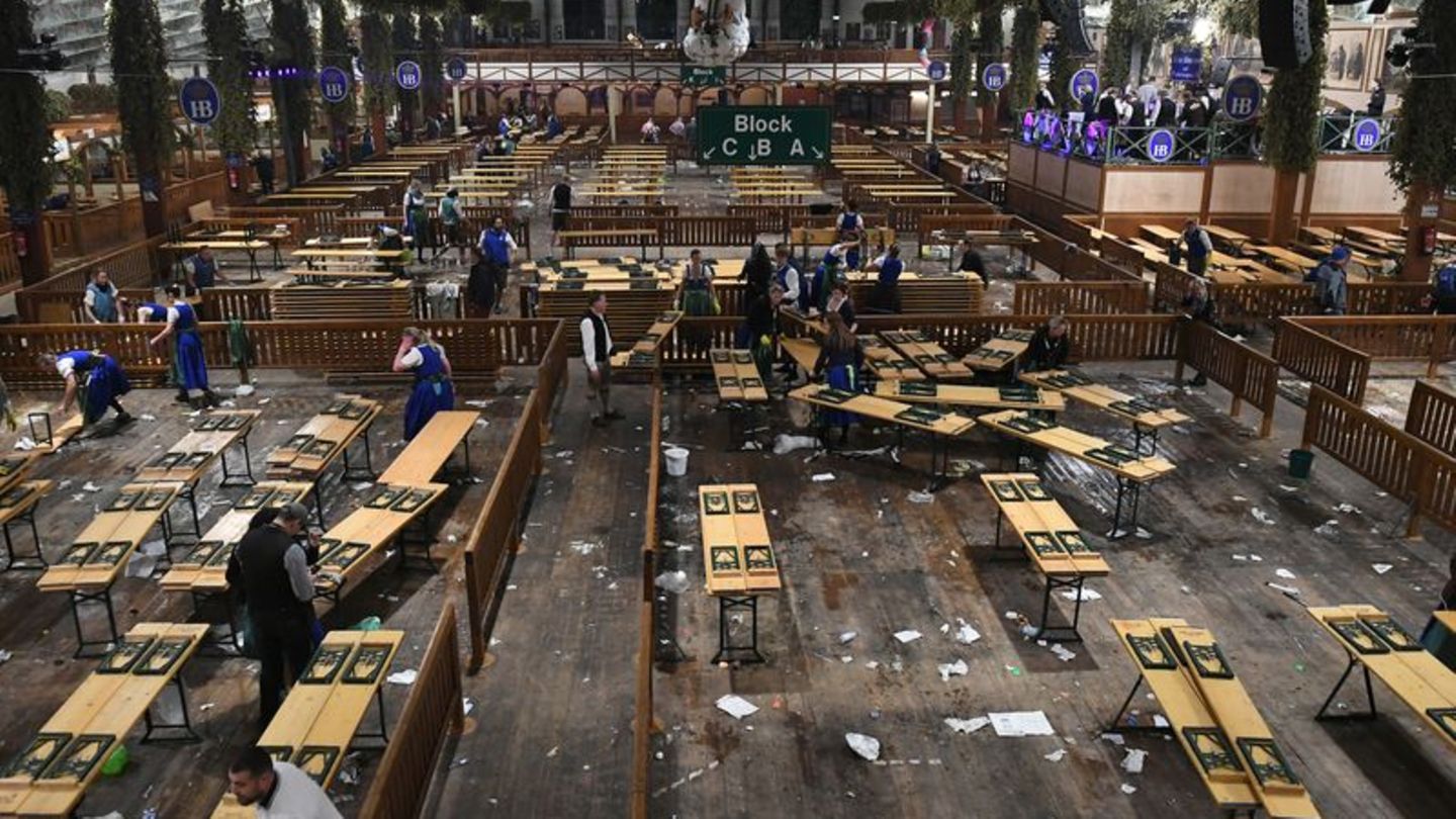 Bilanz der Straßenreinigung: Etwa 72 Tonnen Müll auf Oktoberfestgelände gesammelt