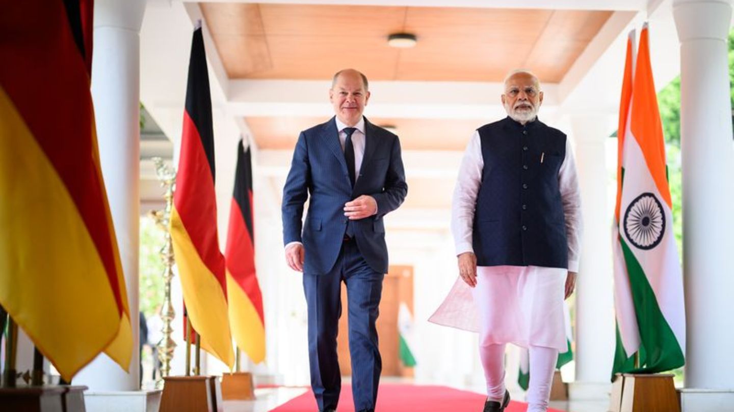 Deutsch-indischer Gipfel: Scholz will schnelles Handelsabkommen mit Indien