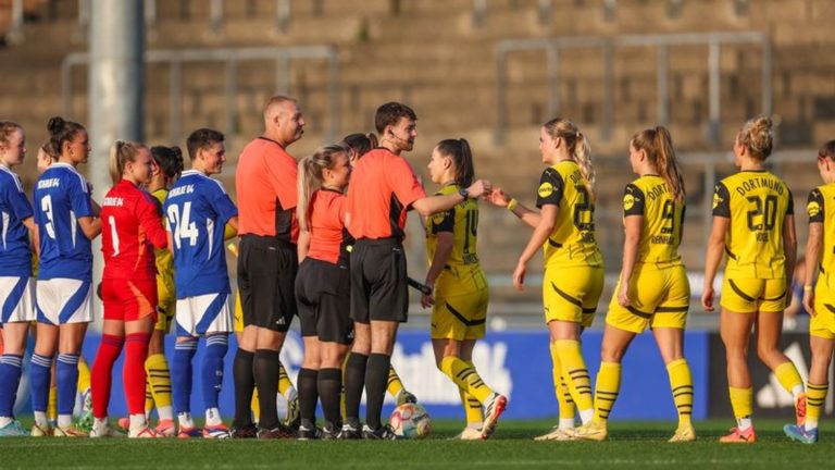 Westfalenliga-Topspiel: Schalke und Dortmund 0:0 in historischem Frauen-Revierderby