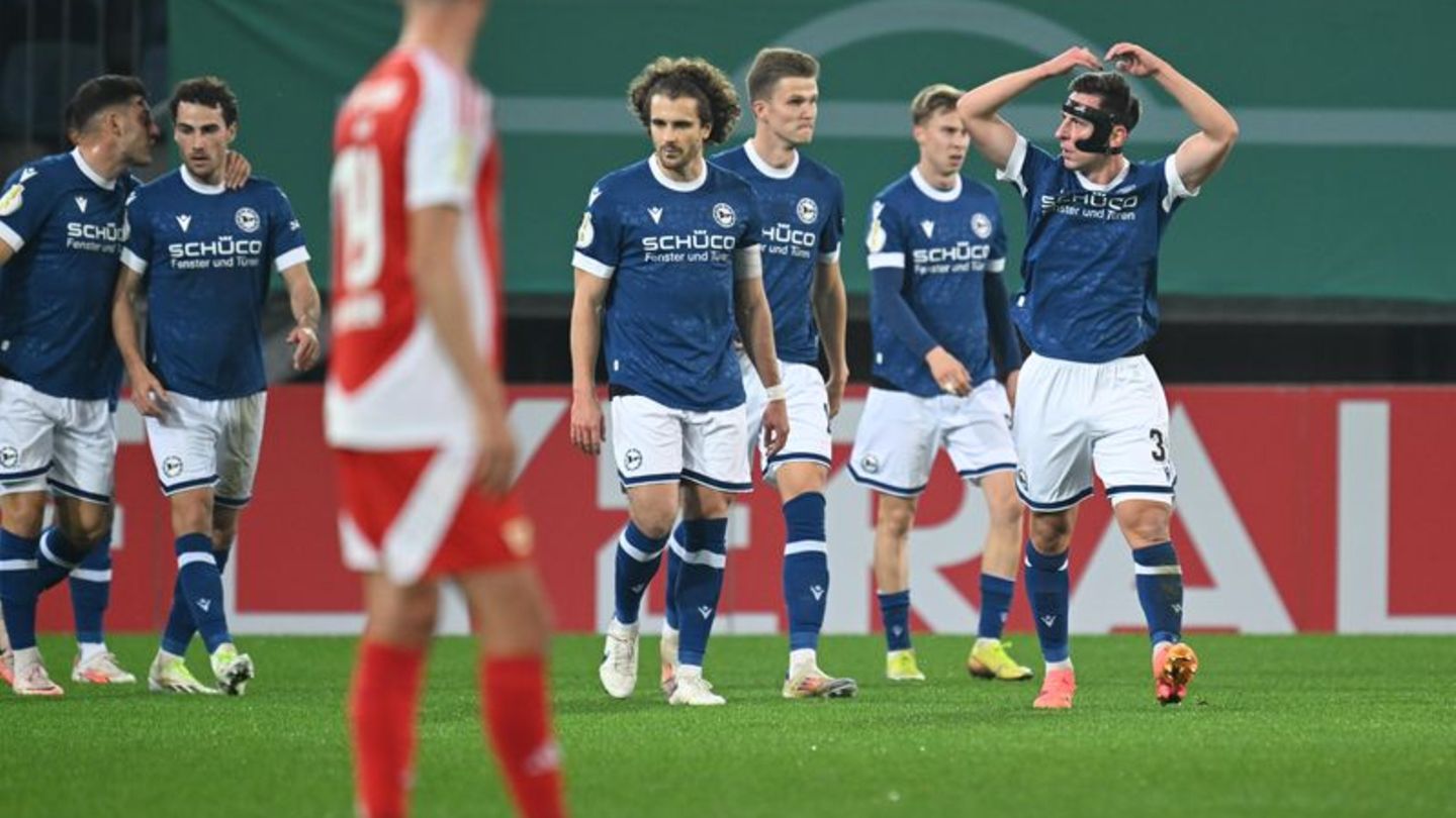 In der zweiten Runde: Union Berlin fliegt nach 0:2 in Bielefeld aus dem Pokal