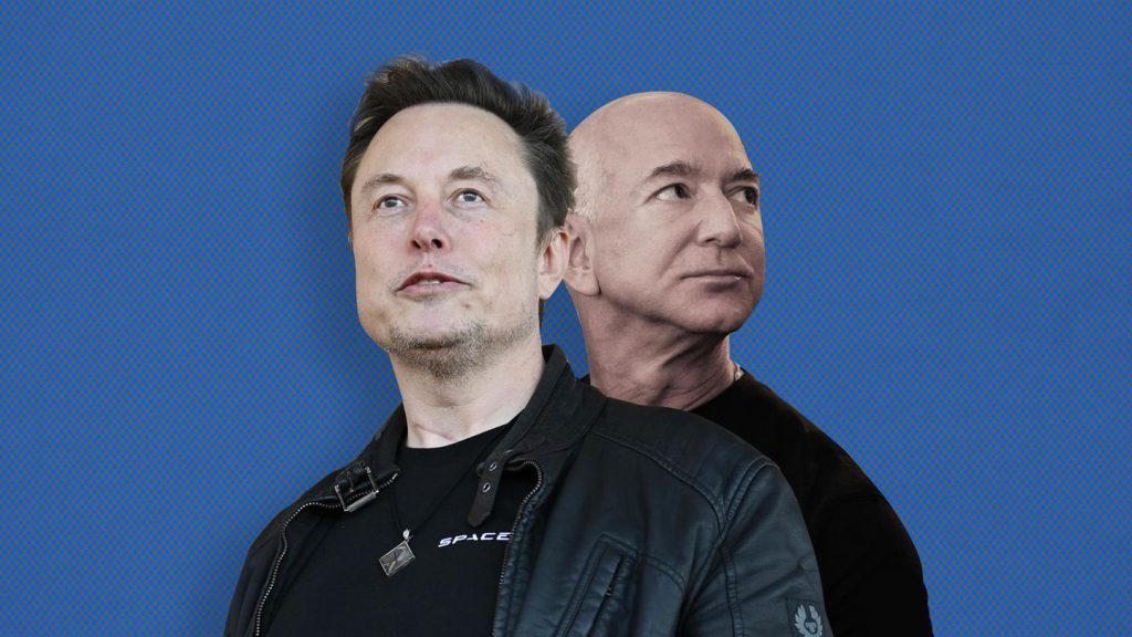 Dauerfehde der Superreichen: Elon Musk zieht auf X über Jeff Bezos her – der antwortet kühl