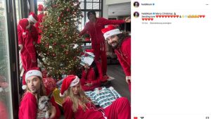 Promis zu Weihnachten: Heidi unterm Baum, Cristiano im Pyjama und Paris ziemlich nackt: So feiern die Stars