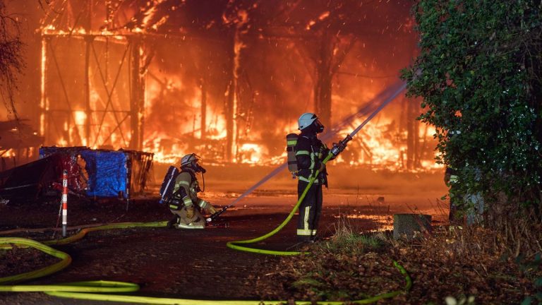 Großeinsatz: Lagerhalle brennt aus - Ursache vermutlich Silvesterrakete