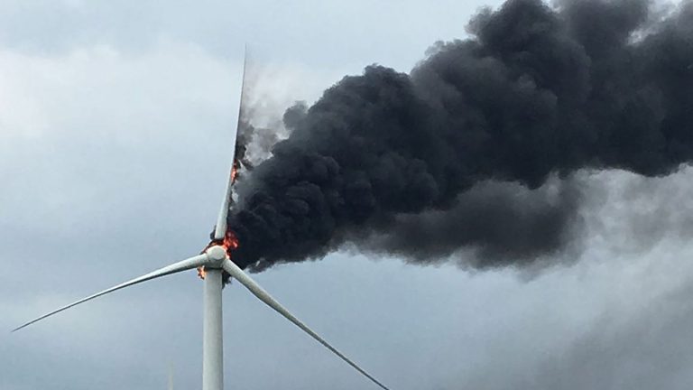 Bad Bentheim: Millionenschaden durch Brand einer Windkraftanlage