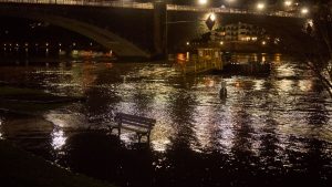 Regen und Schmelze: Mosel tritt über die Ufer