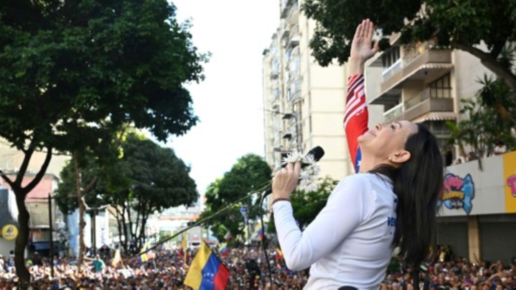 Venezolanische Oppositionspolitikerin Machado nach Festnahme freigelassen